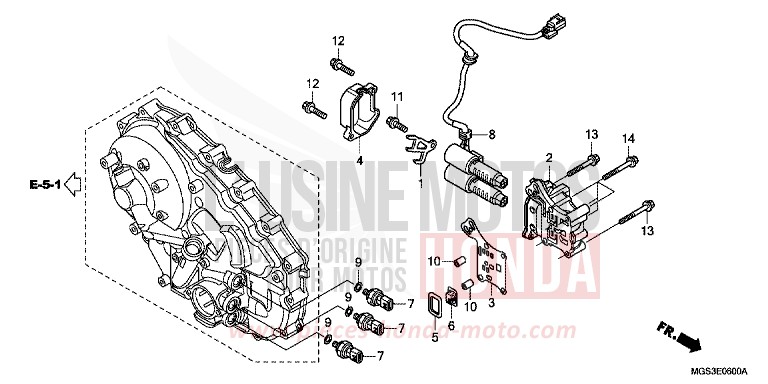 LINEAR SOLENOID for NC700X Dual Cluth ABS PEARL SUNBEAM WHITE (NHA66) from 2013